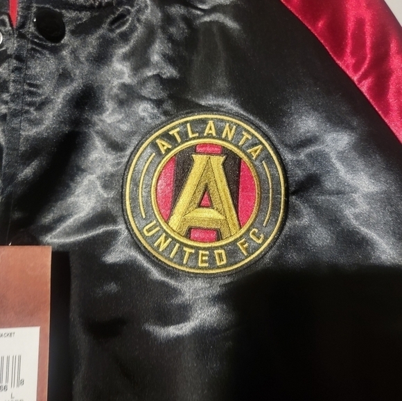 Men's Mitchell & Ness Atlanta United FC Special  Satin Full-Snap Size Large - Picture 6 of 6